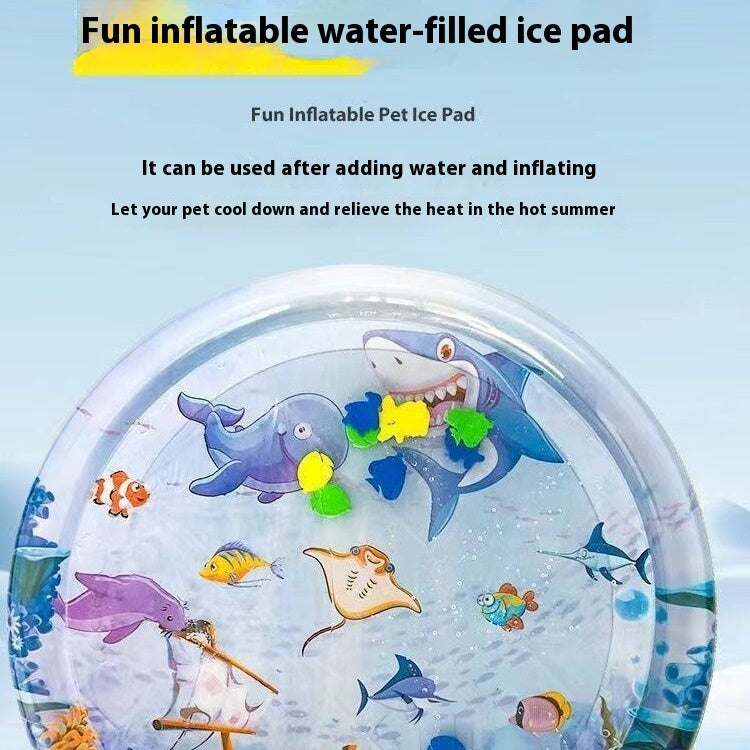 Cooling Pet Water Bed Cushion Ice Pad Dog Sleeping Square Mat