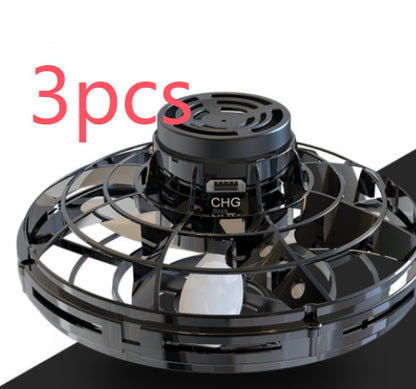 Mini Fingertip Gyro Interactive Decompression Toy Drone LED UFO