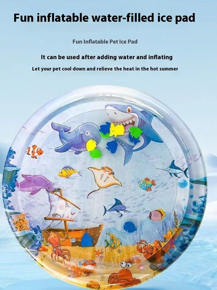 Cooling Pet Water Bed Cushion Ice Pad Dog Sleeping Square Mat