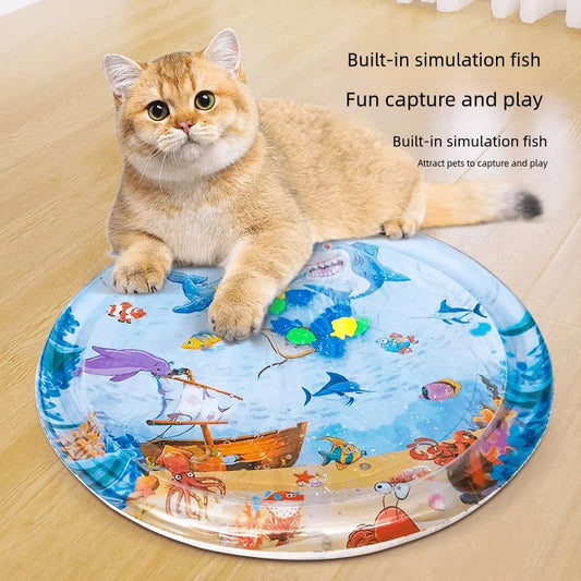 Cooling Pet Water Bed Cushion Ice Pad Dog Sleeping Square Mat