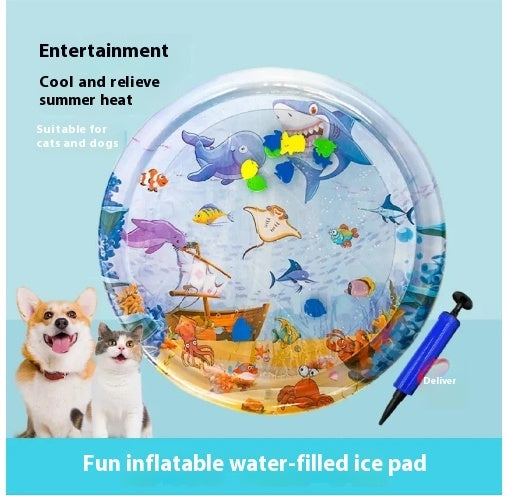 Cooling Pet Water Bed Cushion Ice Pad Dog Sleeping Square Mat