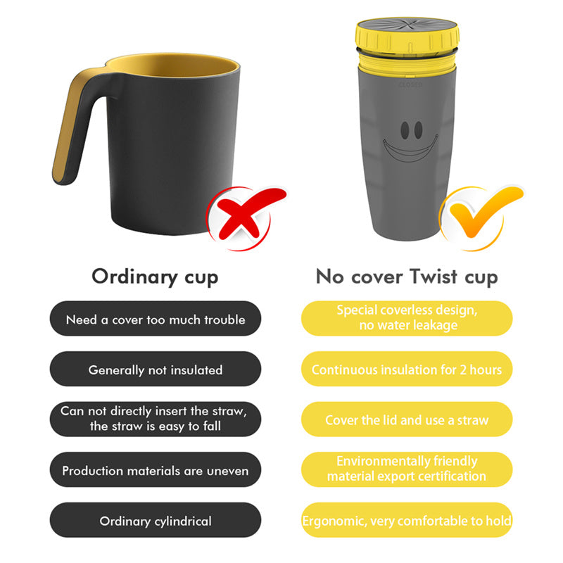 Cover Twist Cup Travel Portable